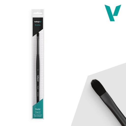 [B06004] B06004 Brush - Filbert Shader Flat Synthetic Brush No. 4