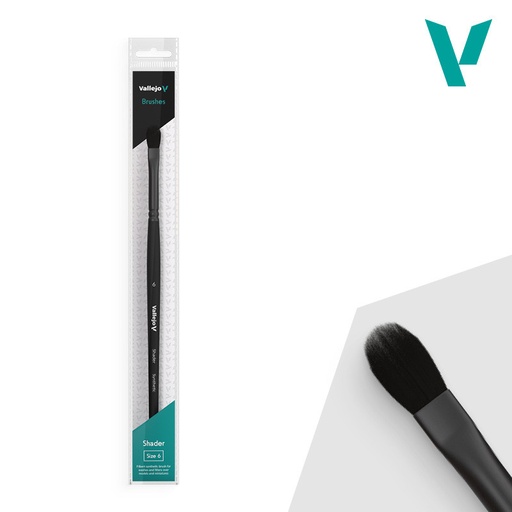 [B06006] B06006 Brush - Filbert Shader Flat Synthetic Brush No. 6