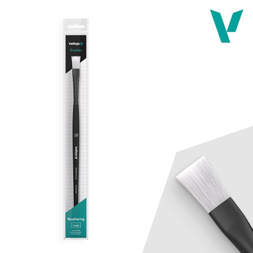 [B09003] B09003 Brush - Weathering Flat Synthetic Brush Large