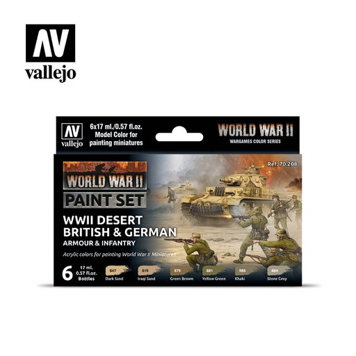[70208] Desert British & German Armour & Infantry