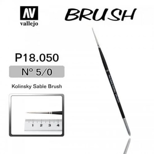 [P18050] P18050 Brush - Kolinsky Sable Brush No.5/0