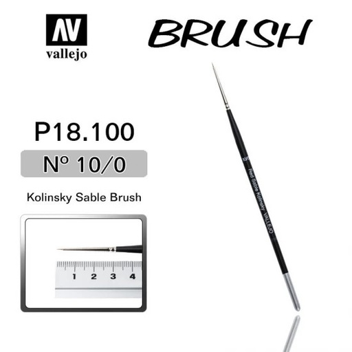 [P18100] P18100 Brush - Kolinsky Sable Brush No.10/0