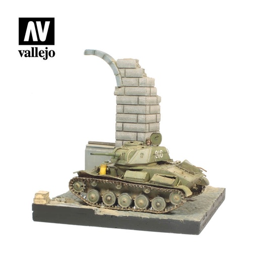 [SC003] SC003 Vallejo Scenics - German Ruined Building 15.5 x 15.5
