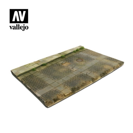 [SC103] SC103 Vallejo Scenics - Cobblestone Street with a drain