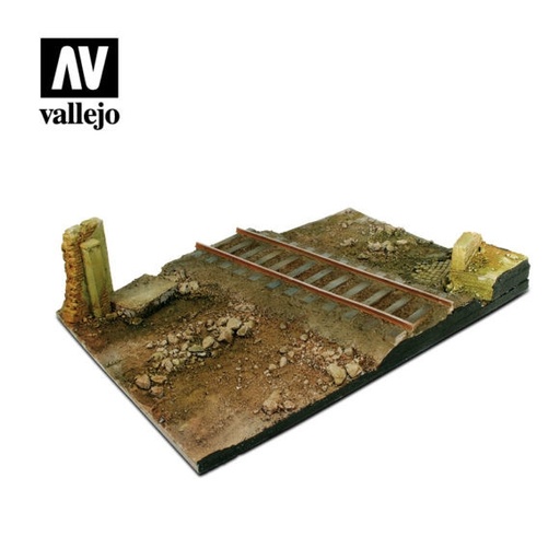 [SC104] SC104 Vallejo Scenics - Country Road Cross with Railway section