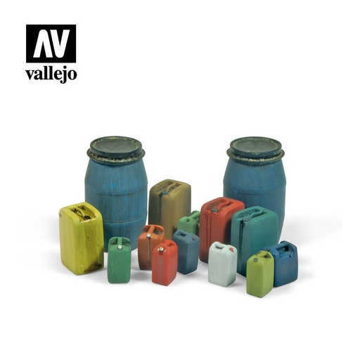 [SC211] SC211 Vallejo Scenics - Assorted Modern Plastic Drums #2