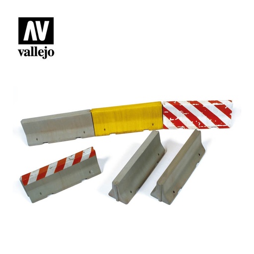 [SC214] SC214 Vallejo Scenics - Concrete Barriers