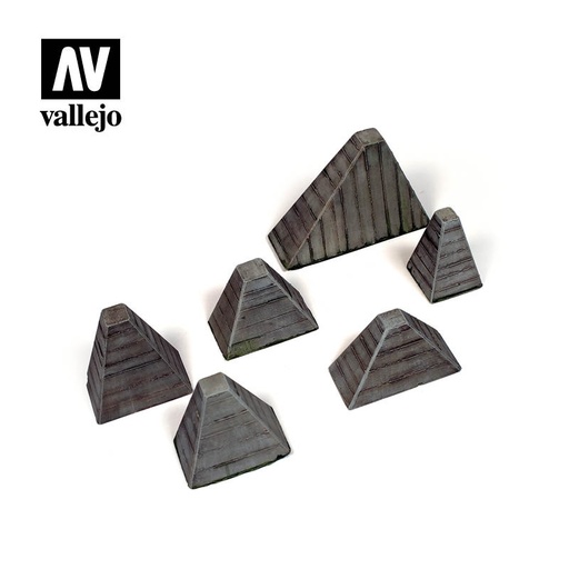 [SC219] SC219 Vallejo Scenics - Höckerhindernis (Anti-Tank Barriers)