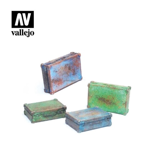 [SC226] SC226 Vallejo Scenics - Metal Suitcases