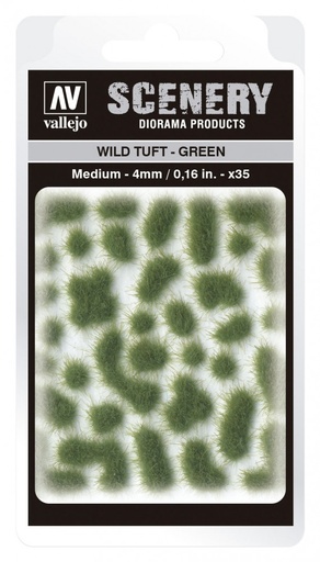 [SC406] SC406 Vallejo Scenery - Wild Tuft - Green 4 mm
