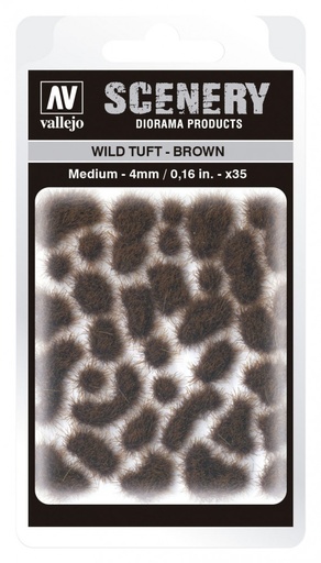 [SC411] SC411 Vallejo Scenery - Wild Tuft - Brown 4 mm