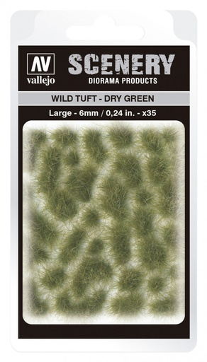 [SC415] SC415 Vallejo Scenery - Wild Tuft - Dry Green 6 mm