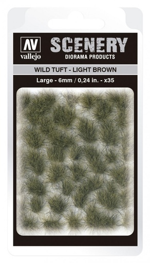 [SC418] SC418 Vallejo Scenery - Wild Tuft - Light Brown 6 mm
