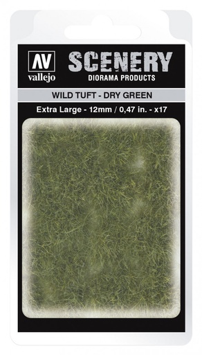 [SC424] SC424 Vallejo Scenery - Wild Tuft - Dry Green 12 mm