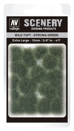 [SC427] SC427 Vallejo Scenery - Wild Tuft - Strong Green 12 mm