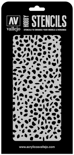 [ST-CAM002] ST-CAM002 Vallejo Stencils - Luftwaffe WWII Spots Camo