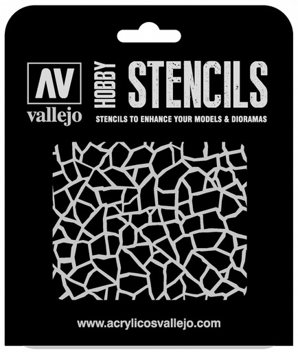 [ST-CAM003] ST-CAM003 Vallejo Stencils - Giraffe Camo WWII