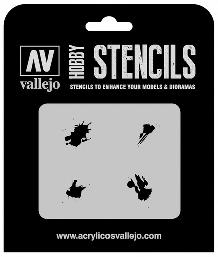 [ST-TX004] ST-TX004 Vallejo Stencils - Petrol Spills
