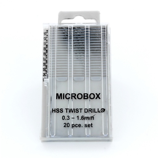 [T01001] T01001 Tools - Microbox drill set 0.3-1.6mm