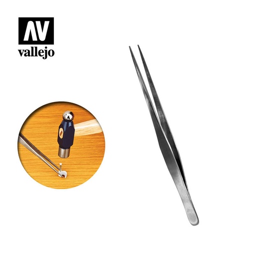 [T12008] T12008 Tools - Straight Tip Stainless Steel Tweezers