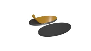[SAFE-SAS-GW60X35MM] Self-adhesive magnetic foil stickers-GW60X35MM